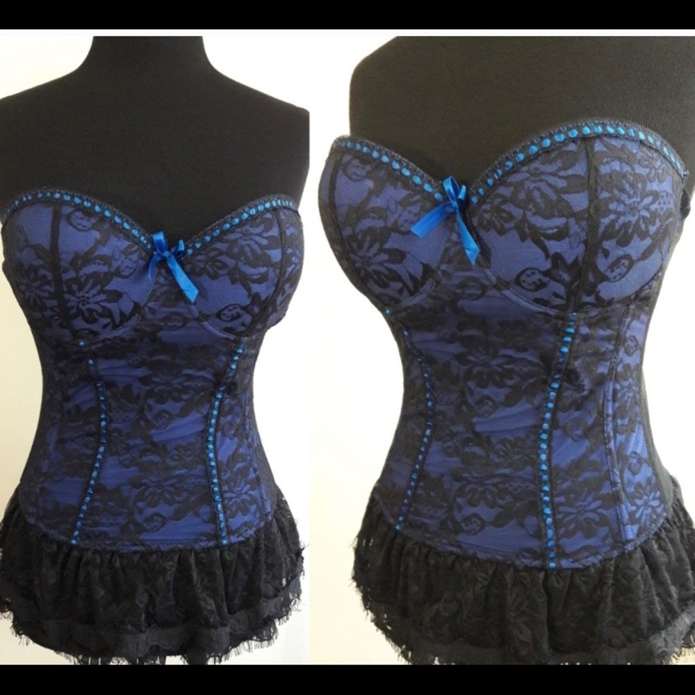 Blue Corset Top